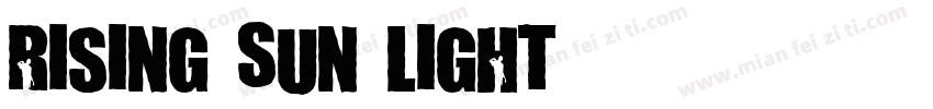 Rising Sun Light字体转换